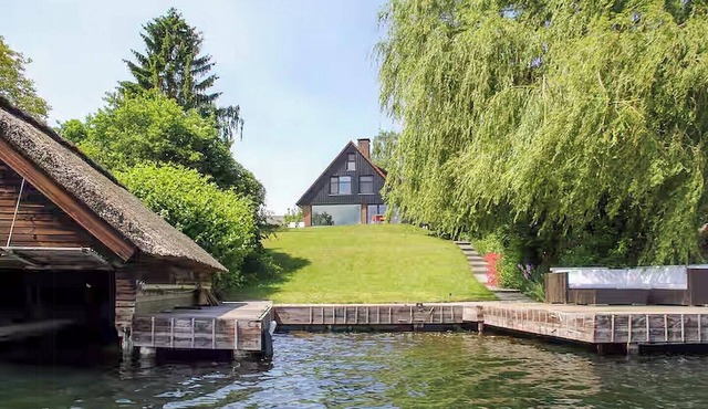 Lakefront Villa with Guest House at Schaalsee
