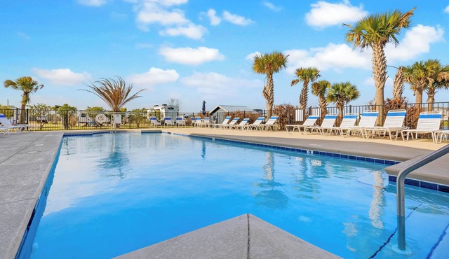 Luxury RV Pad w/Pergola, Dining Area & Heated Pool